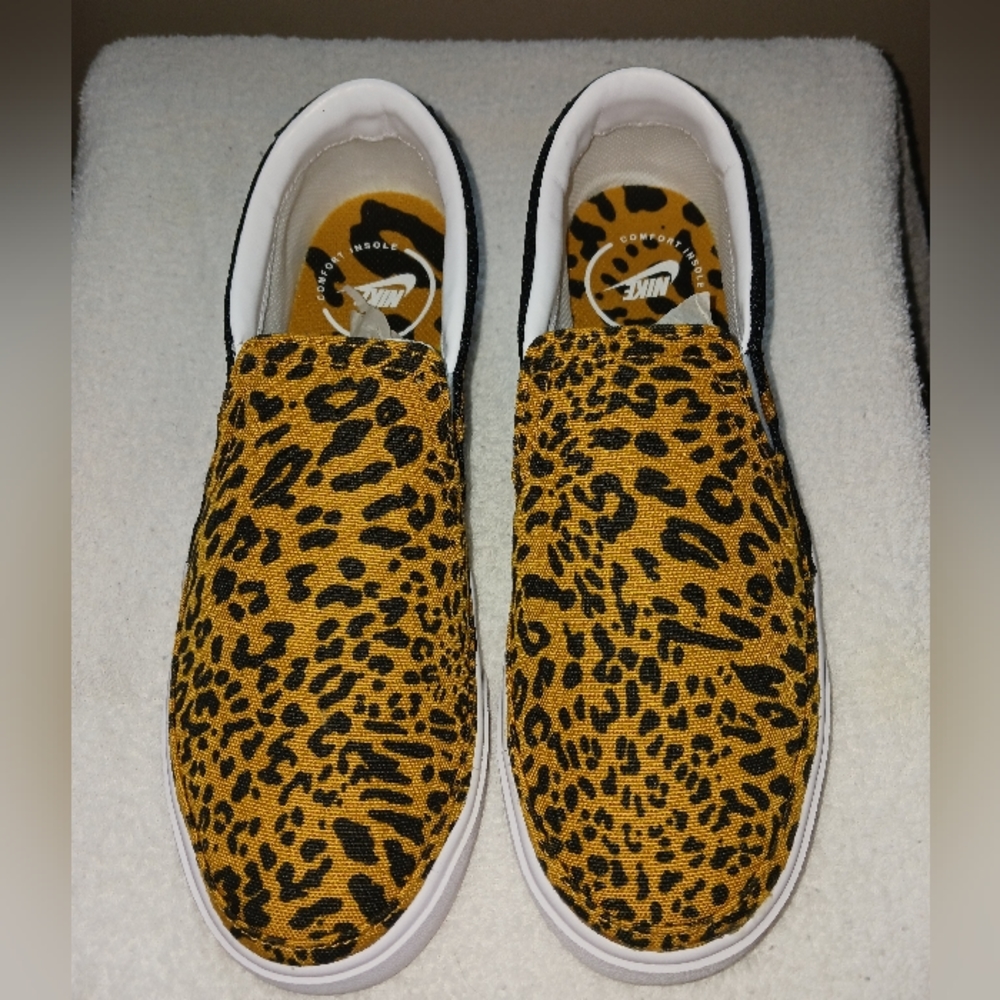 Cheetah Nike Slip ons